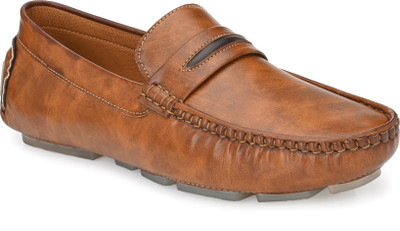 John Karsun Loafers For Men(Tan , 8)