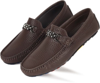 Tricxx Loafers For Men(Brown , 10)