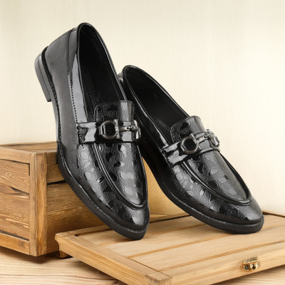 Emarson Attractive ,Stylish Loafer Loafers For Men(Black , 7)