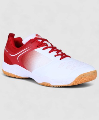 NIVIA HY-COURT 2.0 -2024 BADMINTON SHOE Badminton Shoes For Men(White, Red)