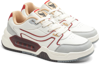 asian Mojo-04 Men’s Sneakers | Boys Casual Sports Sneaker Ideal for Gym & Travel Sneakers For Men(Off White, Beige , 7)