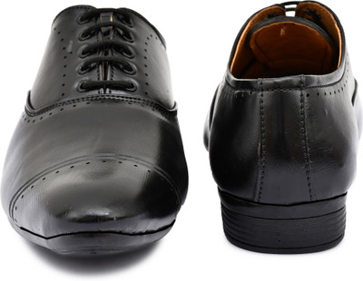 Ryko Synthetic Office Formal Brogues For Men(Black , 7)