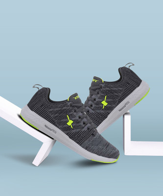 Sparx SM 379 Running Shoes For Men(Grey, Green , 8)