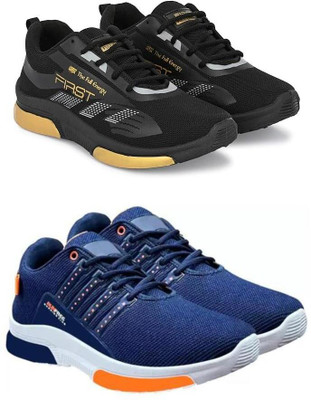 ANGO TY-FIRST BLACK_RUNFREE BLUE Outdoors For Men(Black , 6)