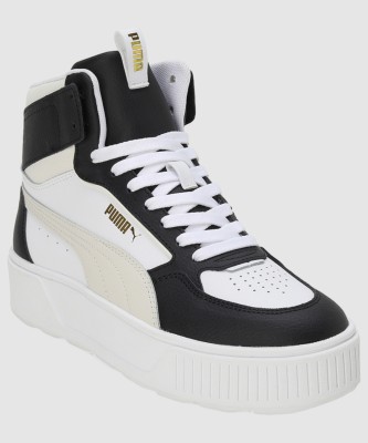 PUMA Karmen Rebelle Mid Sneakers For Women(White , 7)