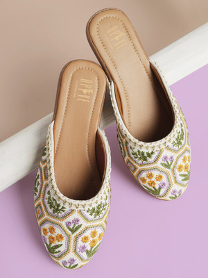 Opive Fashion Hub Bellies For Women(White , 9)