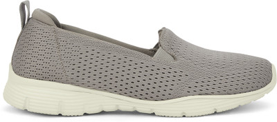 Skechers SEAGER Slip On Sneakers For Women(Grey , 5)