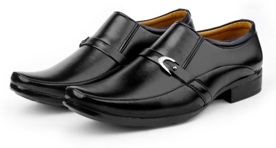 Smoky Smoky Fabulous Black Formal Shoes For Men Slip On For Men(Black)