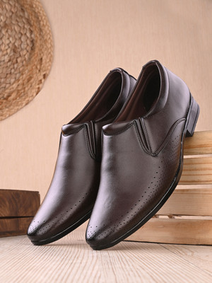 PROVOGUE PR20040 Lightweight Comfort Extra Soft Summer Trendy Premium Stylish Slip On For Men(Brown , 8)