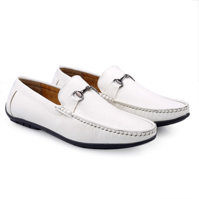 YUVRATO BAXI Mens Slip-On Latest And Stylish New Design Loafers Loafers For Men(White , 10)