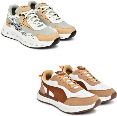 Hida Comfort Fit Sports Shoes for Gym & Outdoor Wrestling Shoes For Men(Tan, Tan , 8)