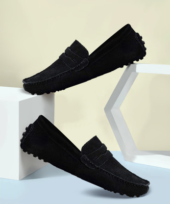 FOGGY Driving Shoes For Men(Black , 9)