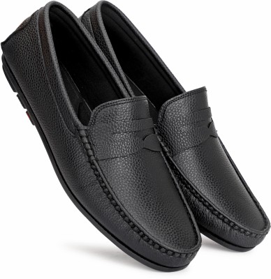 TRENICAL Loafers For Men(Black , 6)