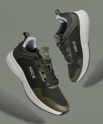 HRX by Hrithik Roshan VELOCITY Running Shoes For Men(Olive , 10)