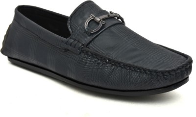 Fine Look Everyday Wear Loafers: Stylish, Lightweight, Ideal for Summer Party Wear For Men(Black , 7)