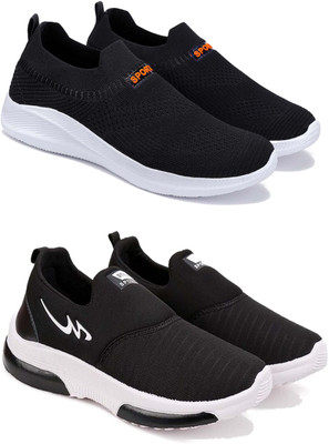 Pennen Men's Popular for comfortable walking and casual sports shoes (Pack of 2) Casuals For Men(Multicolor , 8)