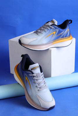 Abros ENDURO Athleisure Cultured Round-Toe Shape & Hyperfuse Technology Walking Shoes For Men(Grey , 6)