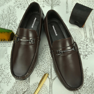 PROVOGUE Loafers For Men(Brown , 6)