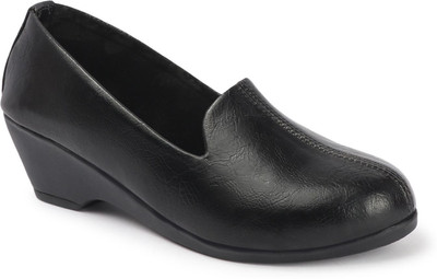 ladies hub Comfortable Stylish winter Formal Casual Leather Moccasins Loafer Shoes Mocassin For Women(Black , 3)