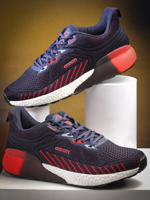 asian Sports,Casual,Walking.Gym,Training,Stylish PowerPlay-11 Running Shoes For Men(Navy, Red , 8)