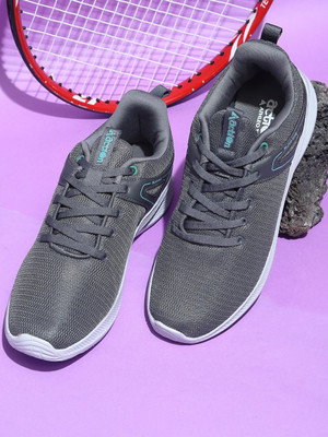 action Athleo SWIFT 111 Durable Comfortable Breathable Sports Lace Up Running Shoes For Men(Grey , 7)