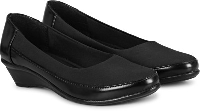 Anita Stylish & Comfortable Wedge Bellies Shoes | Casual, Wedding, Office & Formal Bellies For Women(Black , 3)