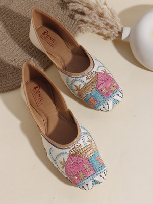 Denill Bellies For Women(Beige , 5)