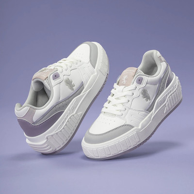 RED TAPE Casual Sneaker Shoes for Women | Classic Rounded Toe & Pampering Cushioned Sneakers For Women(White, Purple , 4)