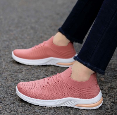 K' Footlance Stylish Casual Sports Shoe Sneakers For Women Sneakers For Women(Pink , 5)