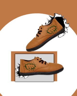 Kenamin Stylish Casual Shoes for Men and kids Casuals For Men(Tan, Green , 9)