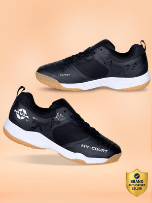 NIVIA HY-COURT 2.1 Badminton Shoes For Men(Black , 10)
