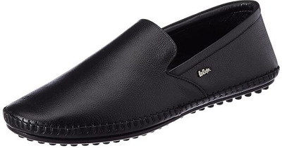 LEE COOPER Casual Moccasin Slip-On Shoes with Anti-Slip Sole Mocassin For Men(Black , 6)