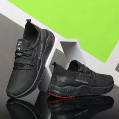 Jut Fire New Collection Trendy Shoe|Walking Shoe|Light Weight Sports Shoe For Men Training & Gym Shoes For Men(Black , 8)