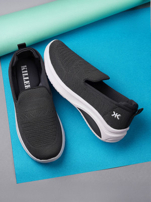 KILLER Comfi-zone Latest Slip On Sneakers For Women(Black , 6)