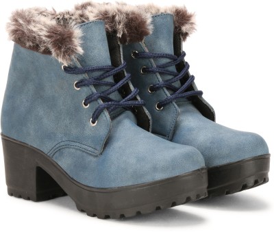 COMMANDER Latest Casual and Stylish Boots For Women(Blue)