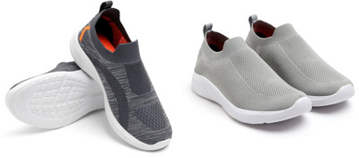 Face Stylish Sports Shoes for Men – Ideal for Running, Gym & Training Sneakers For Men(Grey, Grey , 9)