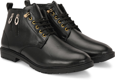 KILLER Men High Top Boots High Quality Super Comfortable Boots For Men Casuals For Men(Black , 10)