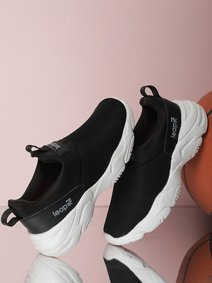 LIBERTY Leap7x JIMNY-61E Sports Non Lacing Shoes With EVA Sole | Suitable For Jogging & Walking Shoes For Women(Black , 6)