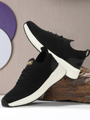 HRX by Hrithik Roshan Walking Shoes For Men(Black, Gold , 6)