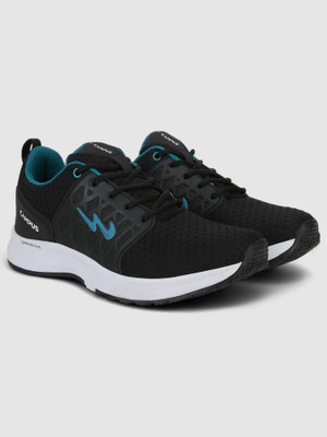 CAMPUS RODEO PRO 's Sports | Cushioned Comfort | Breathable Mesh | Lace-Up Running Shoes For Men(Black , 7)