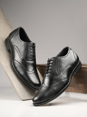 MACTREE Lace Up For Men(Black , 8)