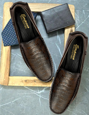 Empeno Stylish/Comfortable Loafers For Men(Brown , 6)