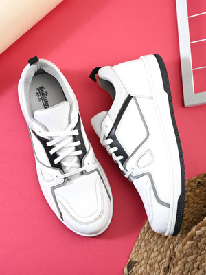 Roadster UrbanFlex Casual Sneakers | Premium Comfort, Trendy Look & Anti-Slip Grip Sneakers For Men(Black , 10)