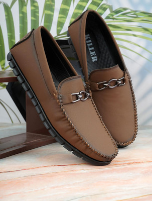 KILLER Loafer Shoes for Men | Formal & Casual Stylish, Comfortable Daily Wear Footwear Loafers For Men(Tan , 8)
