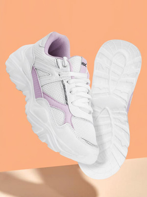 HRX by Hrithik Roshan LILAC-Violet Walking Shoes For Women(White , 5)