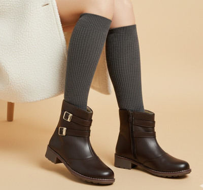 Gulmeren Smart Casual Boots For Women & Girls Boots For Women(Brown , 7)