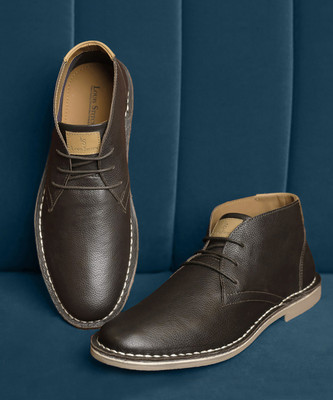 LOUIS STITCH Milled Leather Stitch Down Chukka Desert (SDCKPDJB) Boots For Men(Brown , 8)