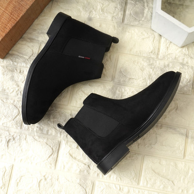 Nisho ClassicEdge Suede Boot||TimberUrban Suede Boot Boots For Men(Black , 8)