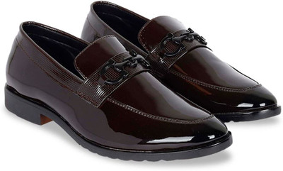 HERE&NOW HNECFS071BR Slip On For Men(Brown , 6)