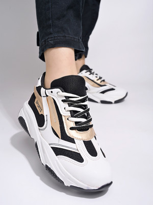 SHOETOPIA Smart Casual Comfortable Black Sneakers For Women & Girls Sneakers For Women(White , 8)